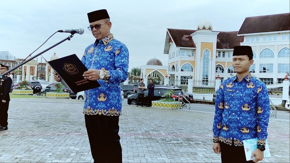 Sekda Aceh Utara Inspektur Upacara HUT ke-94 Sumpah Pemuda