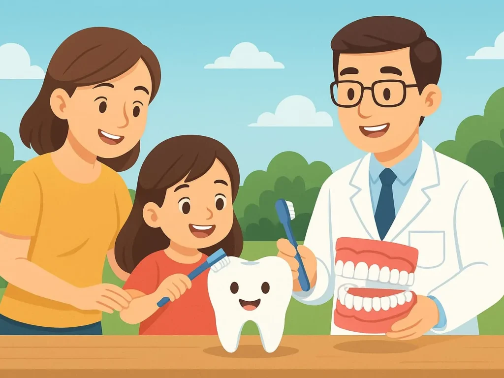 Edukasi Perawatan Gigi Anak dibawah Pengawasan Orang Tua. ( Photo : ilustrasi )