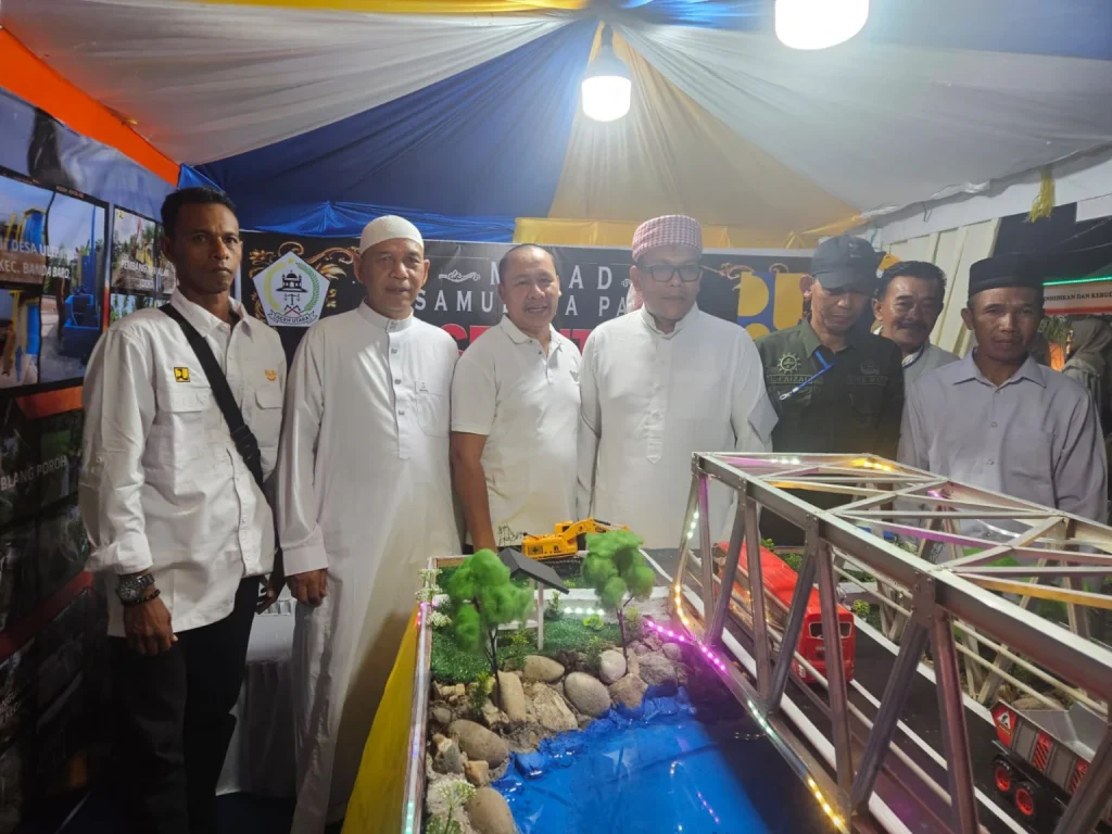 Suasa stand dinas pupr aceh utara pada peraya milad ke 800 samudra pasai. (Photo : ist)