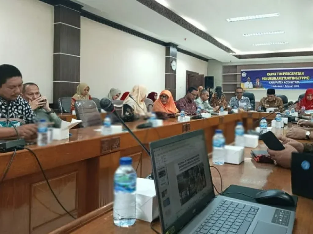 Foto: Rapat Tim Percepatan Penurunan Stunting (TPPS) Kabupaten Aceh Utara
