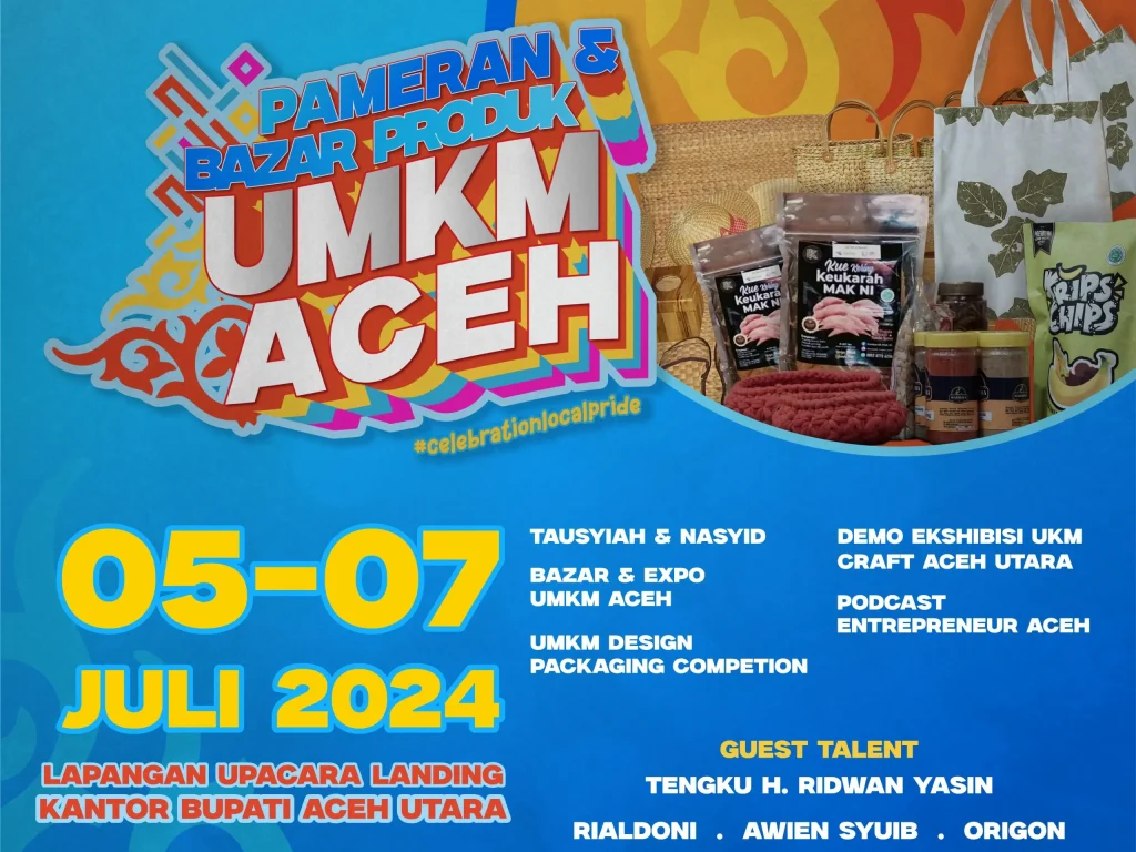 Foto; Flayer Pameran Bazar UMKM Aceh