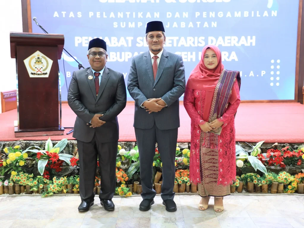 Foto: Pj Bupati Aceh Utara, Mahyuzar Bersama Pj Sekda Aceh Utara, Dayan Albar