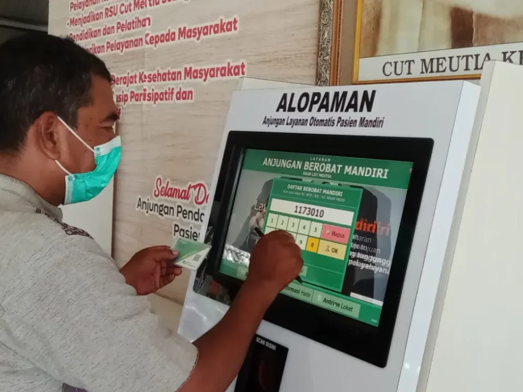 Foto: RSUD Cut Meutia, Aceh Utara, telah menggunakan program layanan pendaftaran online mandiri bagi pasien Badan Penyelenggara Jaminan Kesehatan (BPJS)