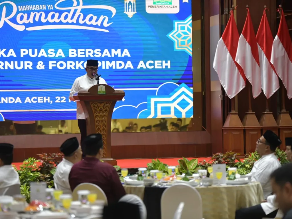 Foto: Pj. Gubernur Aceh, Bustami Silaturrahmi dan Buka Puasa Bersama dengan Forkopimda Plus di Anjong Monmata, Komplek Meuligoe Gubernur Aceh, Jumat, 22/03/2024.