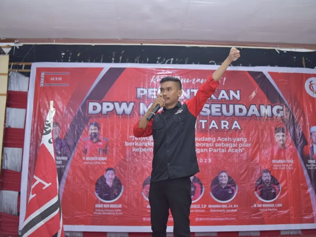 Foto: Juru bicara DPP Muda Seudang Aceh Muhammad Chalis