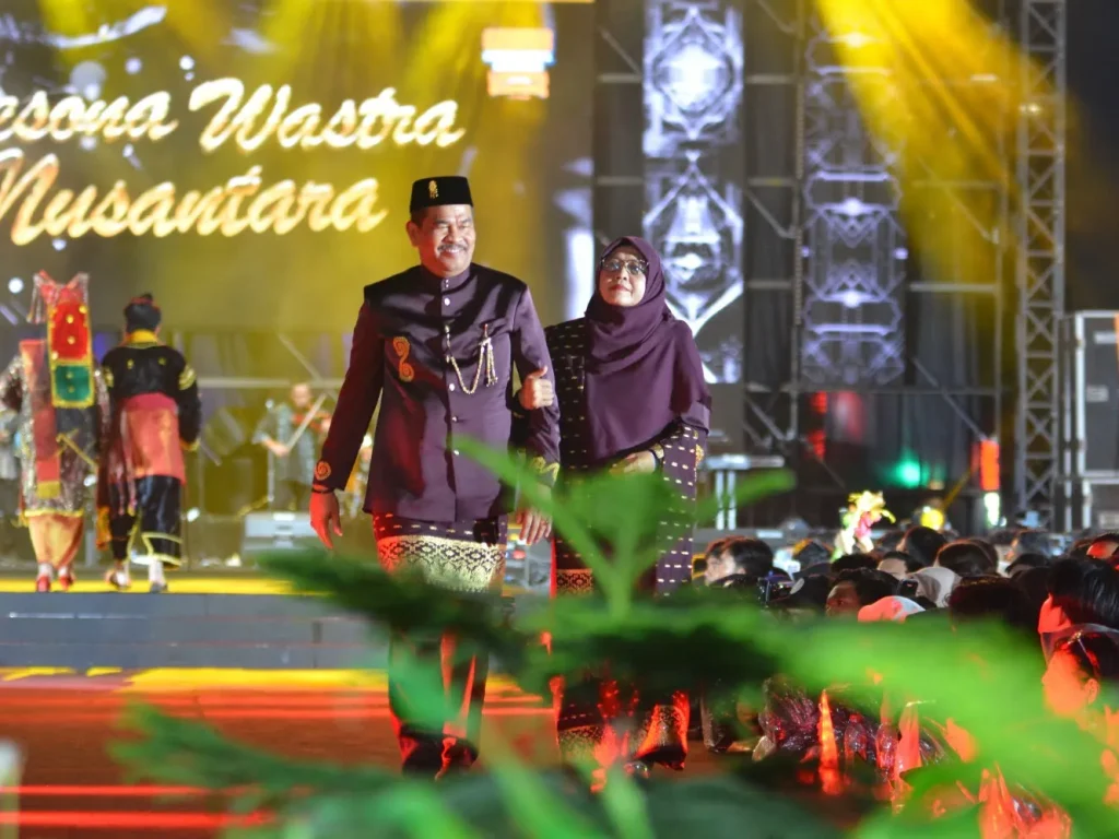 Foto: Pemerintah Kota Lhokseumawe tampilkan keunikan khas budaya Aceh, pada ajang Korwil I Apeksi melalui pameran maupun fashion show, di Kota Pekanbaru, Sabtu (4/5).