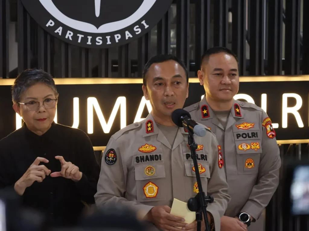 Foto: adiv Humas Polri Irjen Sandi Nugroho menegaskan bahwa, pihaknya dengan Kejaksaan Agung (Kejagung) tidak ada masalah dan baik-baik saja.