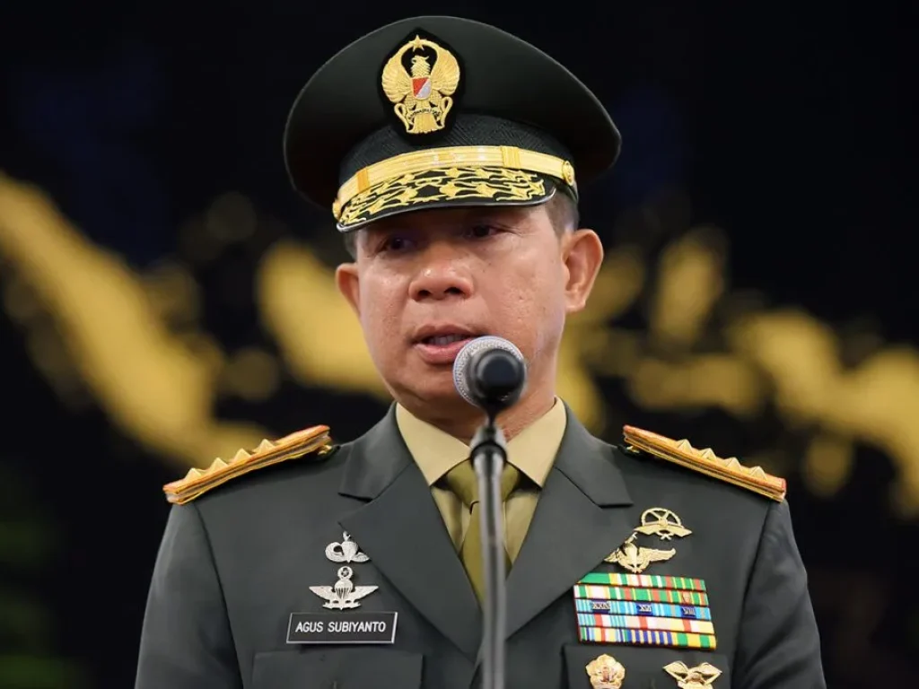 Foto: Panglima Tentara Nasional Indonesia (TNI) Jenderal TNI Agus Subiyanto
