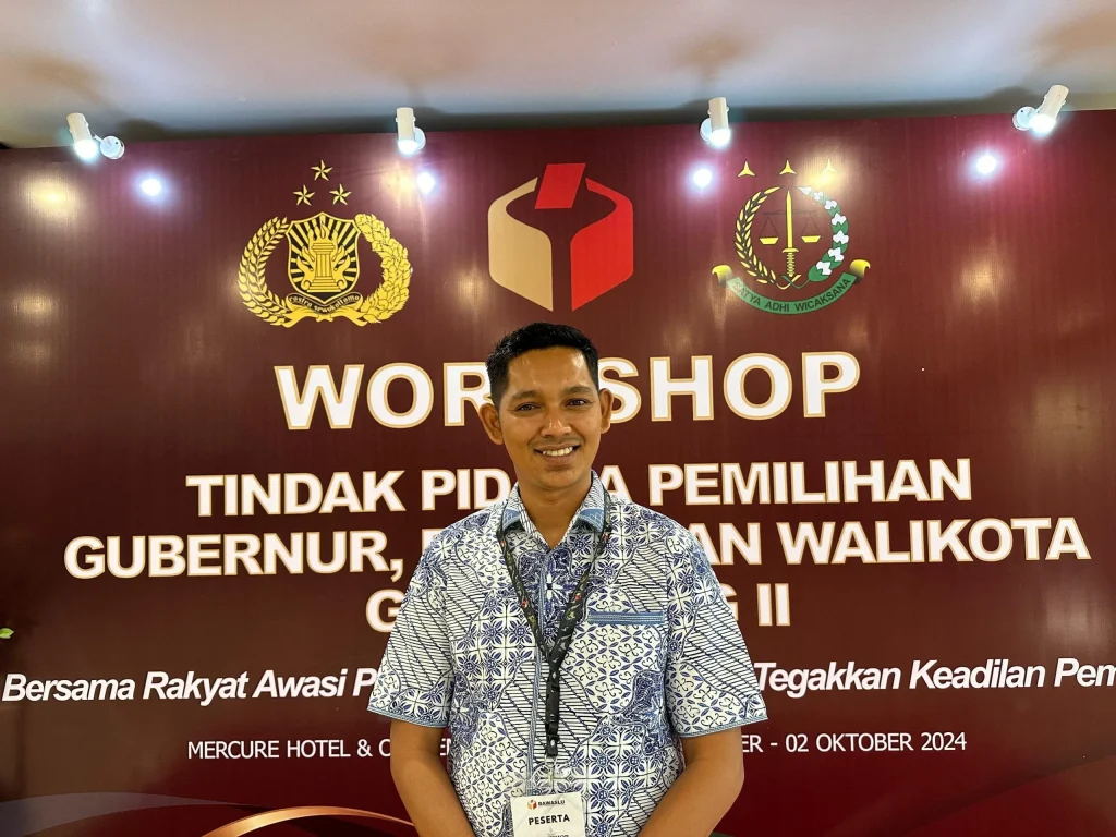 Foto: Kordiv Penanganan Pelanggaran data dan Informasi Panwaslih Aceh Utara Misbahuddin yang Akrab disapa Nekbah