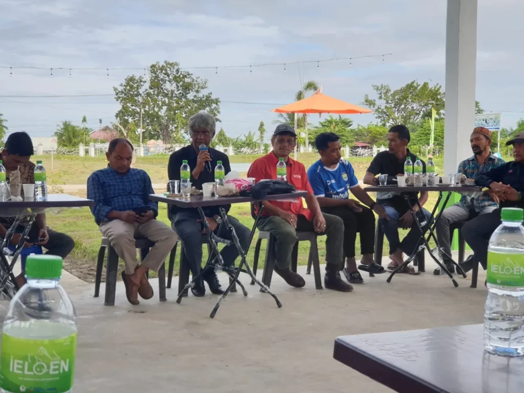 Foto: Dirut Perumda Tirta Pase Aceh utara Cafee Morning bersama Wartawan di laksanakan di taman wisata air Tirta Pase