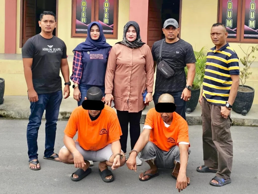 Foto: Dirreskrimum Polda Aceh mengamankan 2 Pelaku TPPO
