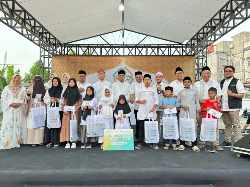 Foto: Bank Syariah Indonesia dan BSI Maslahat Salurkan Rp 350 juta Untuk Yatim Dhuafa Melalui Baitul Mal Aceh Utara dan Kota Lhokseumawe