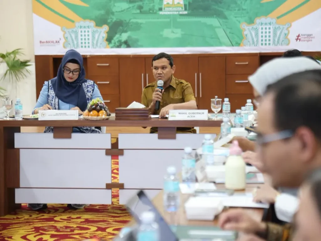 Foto; Wakil Gubernur Aceh, H. Fadhlullah, SE., meminta dukungan penuh dari Komisi IX DPR RI untuk memperkuat layanan kesehatan, ketenagakerjaan, dan perlindungan pekerja di Aceh